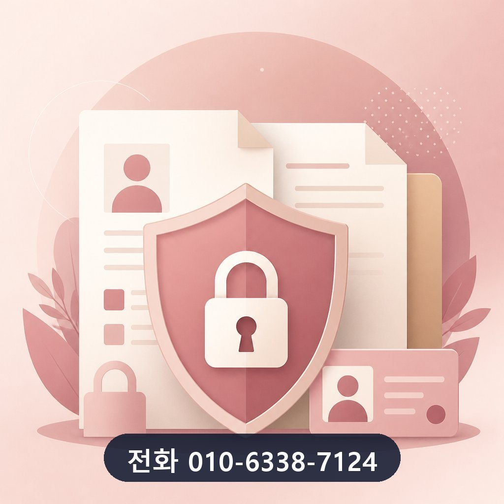 카드 잔여 현금화 개인정보 보호 이미지 · 문의 010-6338-7124